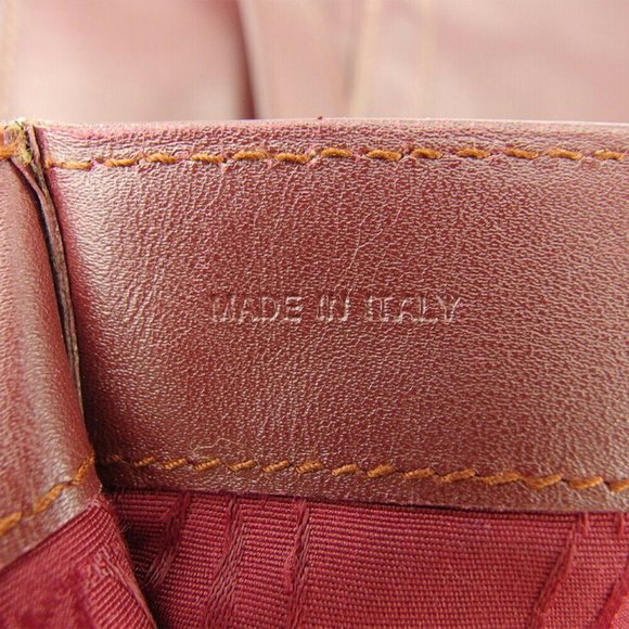 Cartier tote bag mast line Bordeaux leather Auth Used T1 - Picture 7 of 8